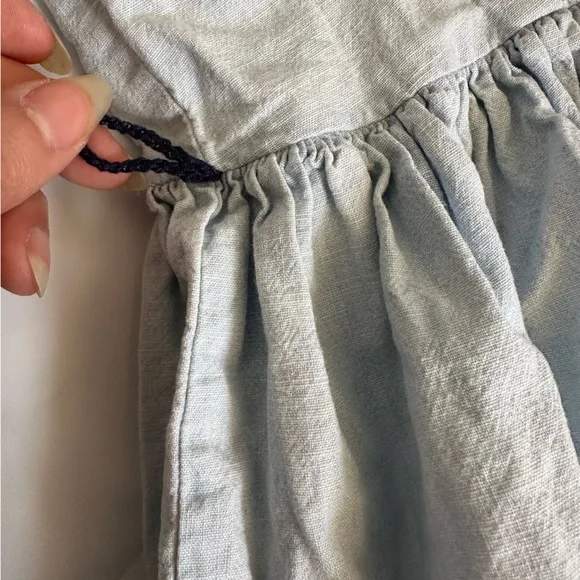 👗💙 Girls’ Faded Blue Denim Style Button Up Dress – Youth Size 12 💙👗 - Picture 6 of 9